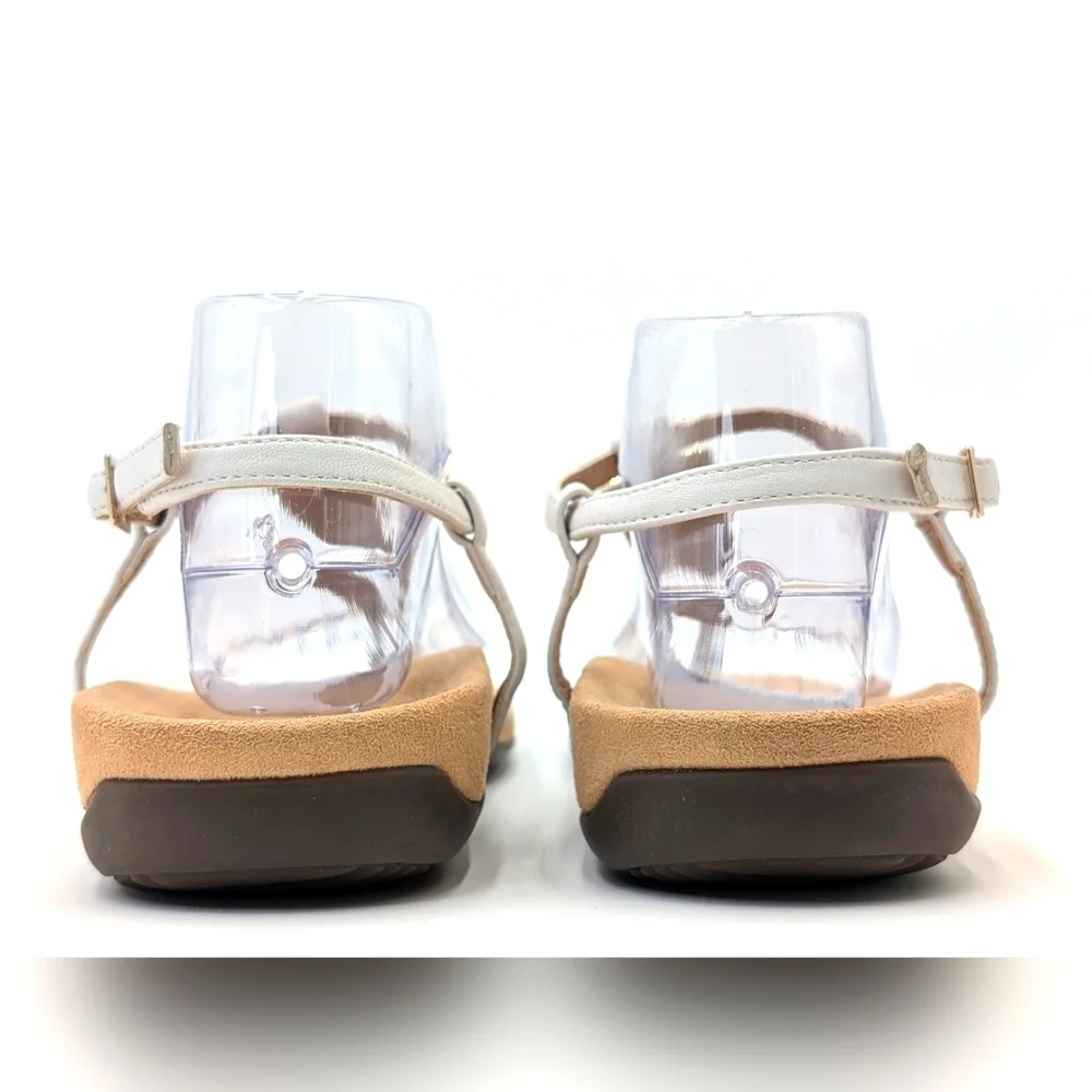 Vionic Nala Gold Embellished Flat T-Strap Sandal Orthaheel Technology Size 10 - Picture 10 of 17